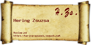 Hering Zsuzsa névjegykártya